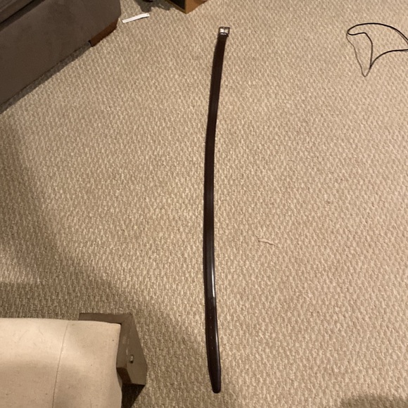 Brooks Brothers belt.  Silver buckle.   Brown leather. - Picture 4 of 5